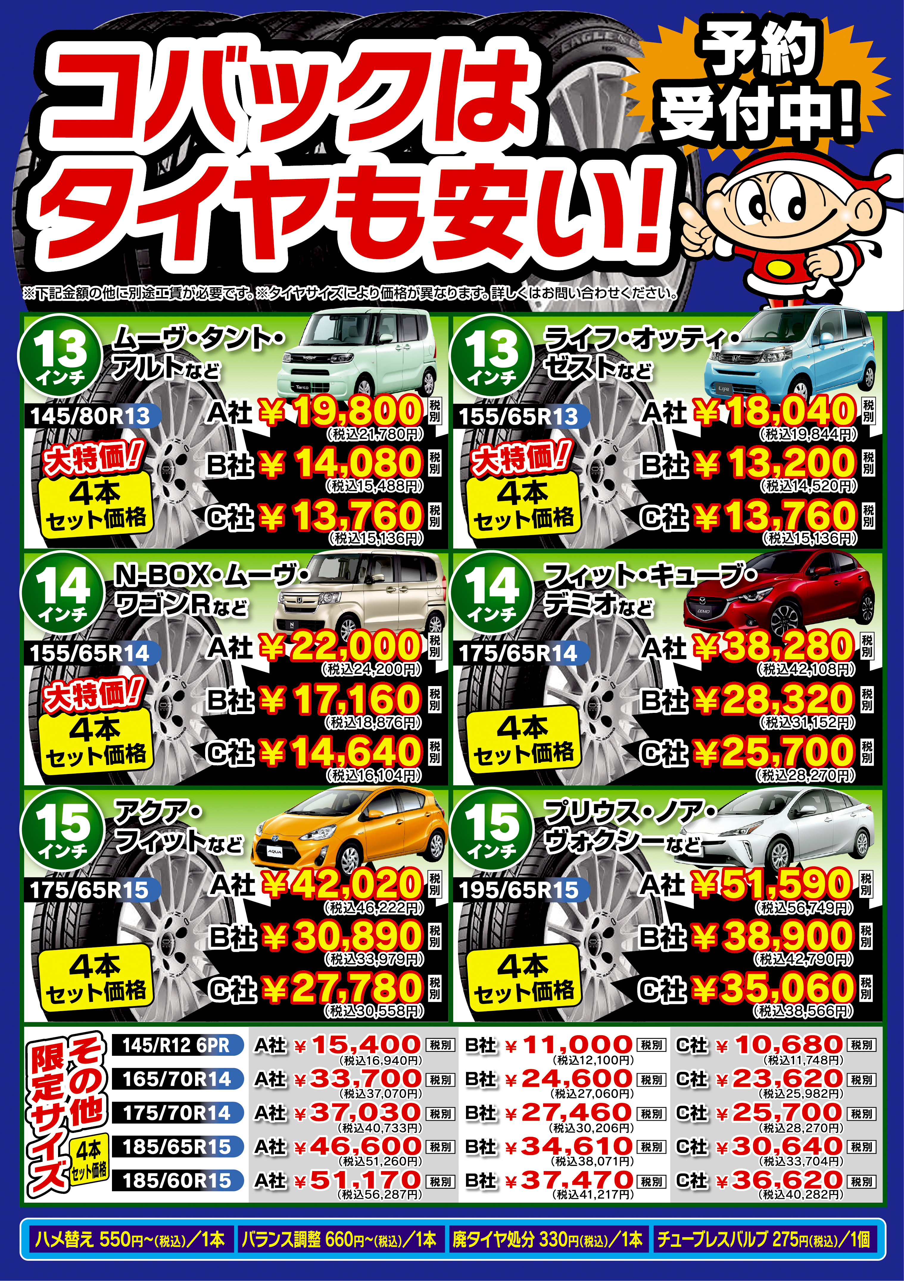 コバックのタイヤ交換は本当に安い？工賃の真相と持ち込みの落とし穴を徹底解説