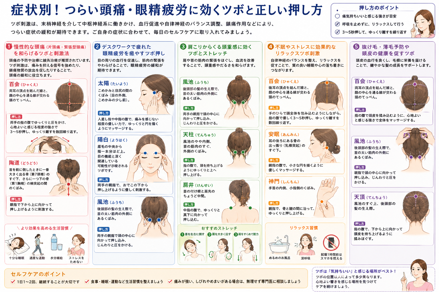 【医師監修】頭のツボで劇的変化！プロが教える効果と絶対Ngな押し方