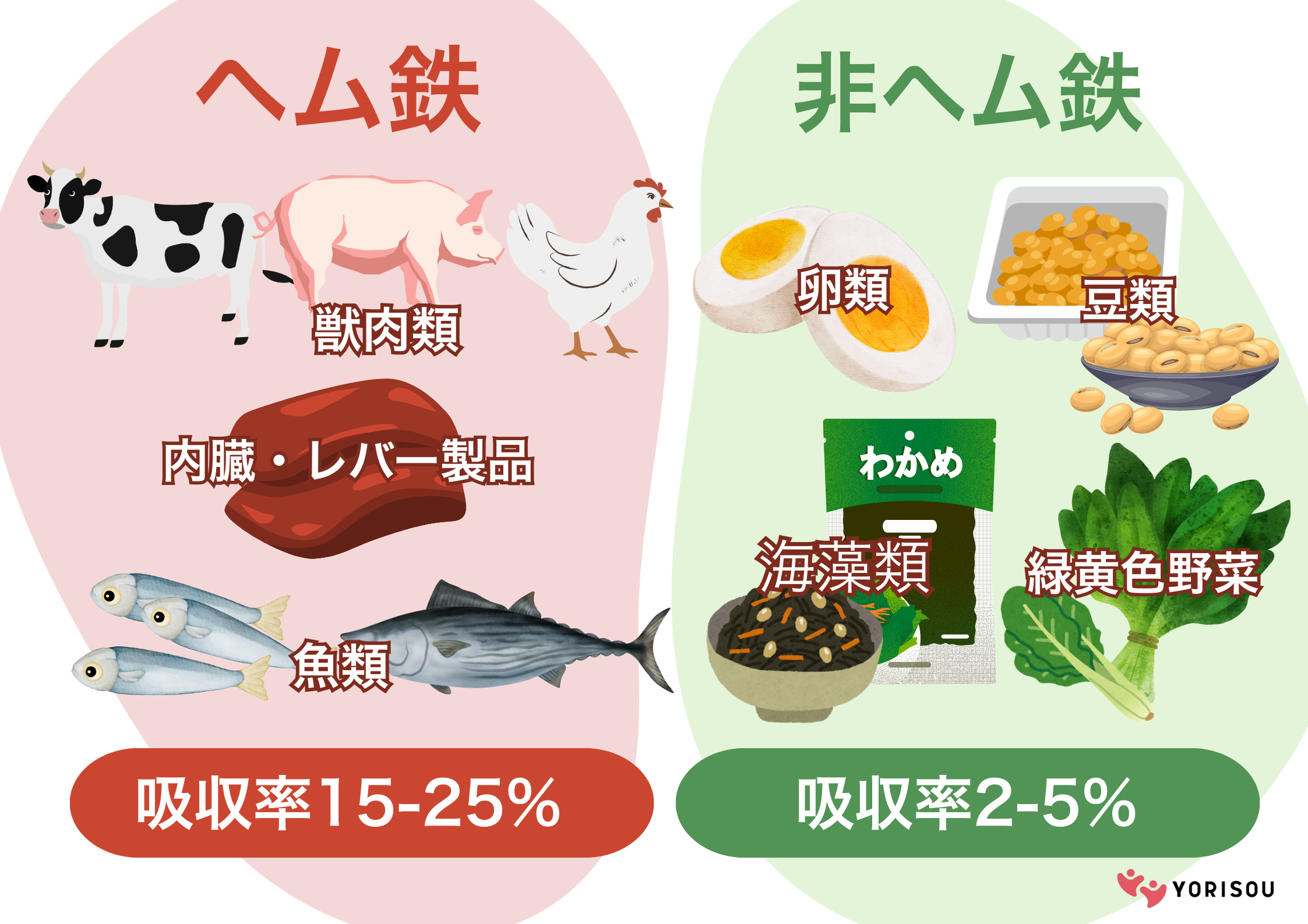 鉄分が多い食材総まとめ！レバー以外やコンビニ食品で手軽に貧血予防
