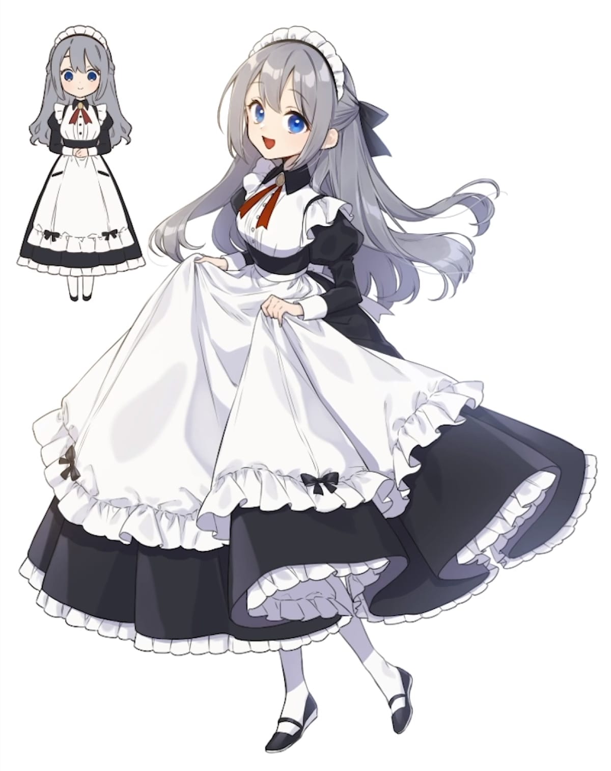 メイド服イラストの描き方完全解説！フリル構造と映えるポーズの極意