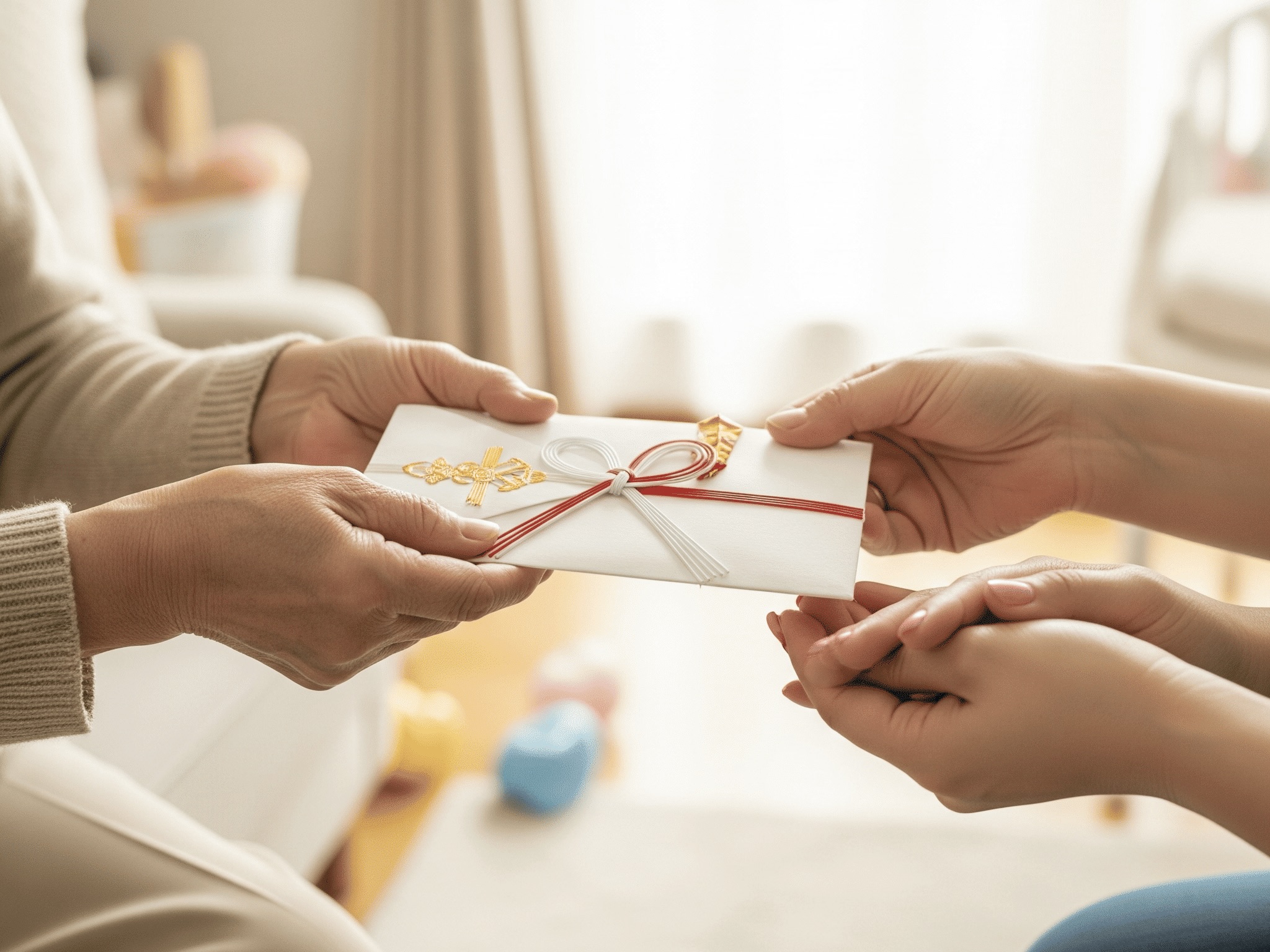 親からの出産祝い相場はいくら？実親・義両親の金額差や内祝いの真実