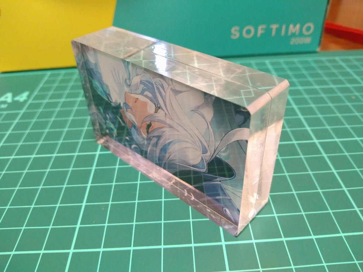 100均自作アクリルブロックの作り方！透明度劇的Upと気泡防止裏ワザ