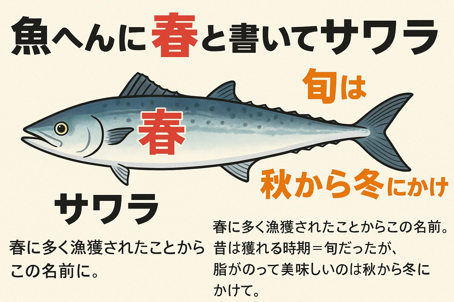魚へんに春で「鰆」なぜ冬も旬？名前の由来と出世魚の謎を徹底解剖