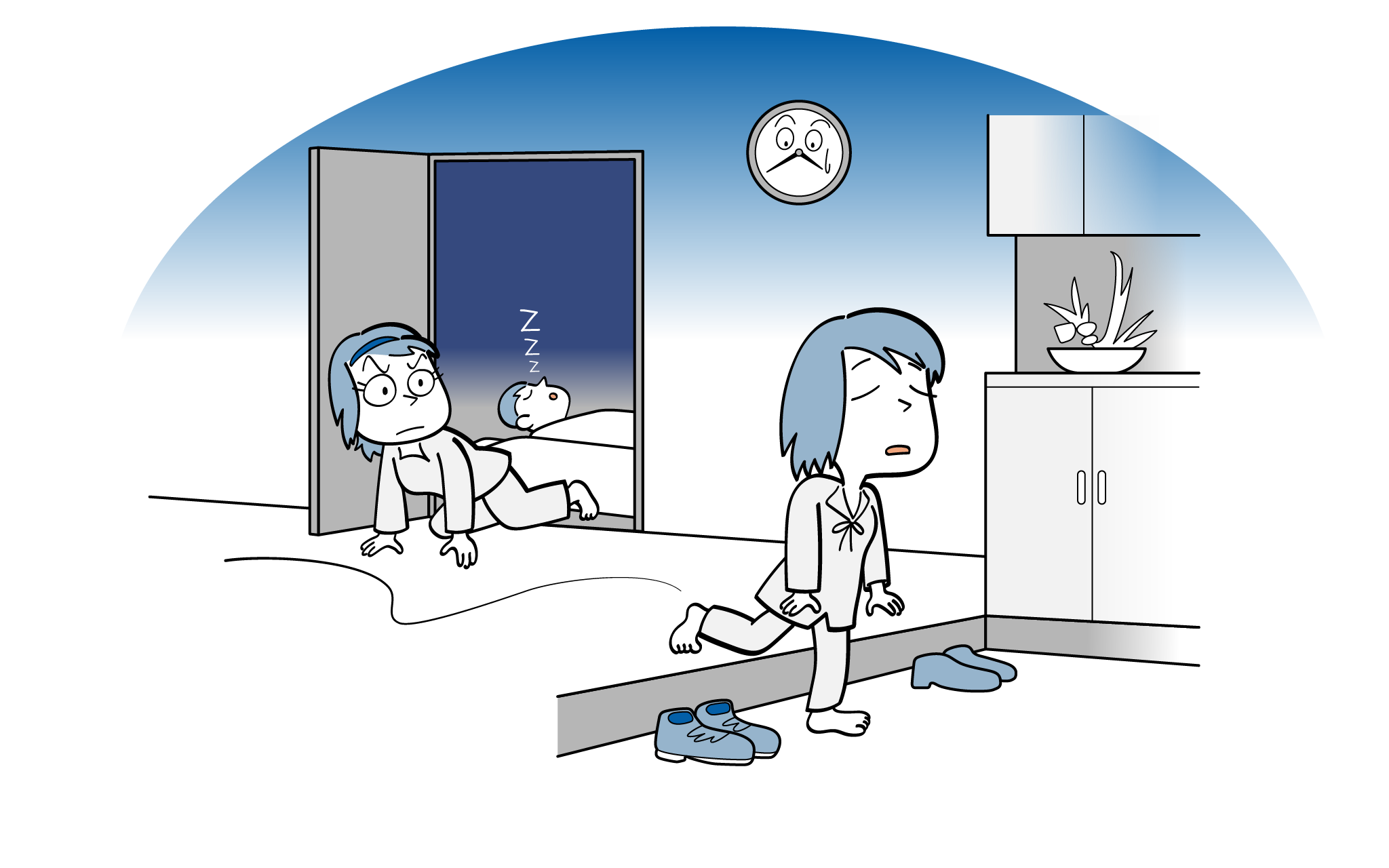 夜の自室で何が起きているのか？夢遊病の衝撃真実と家族の守り方
