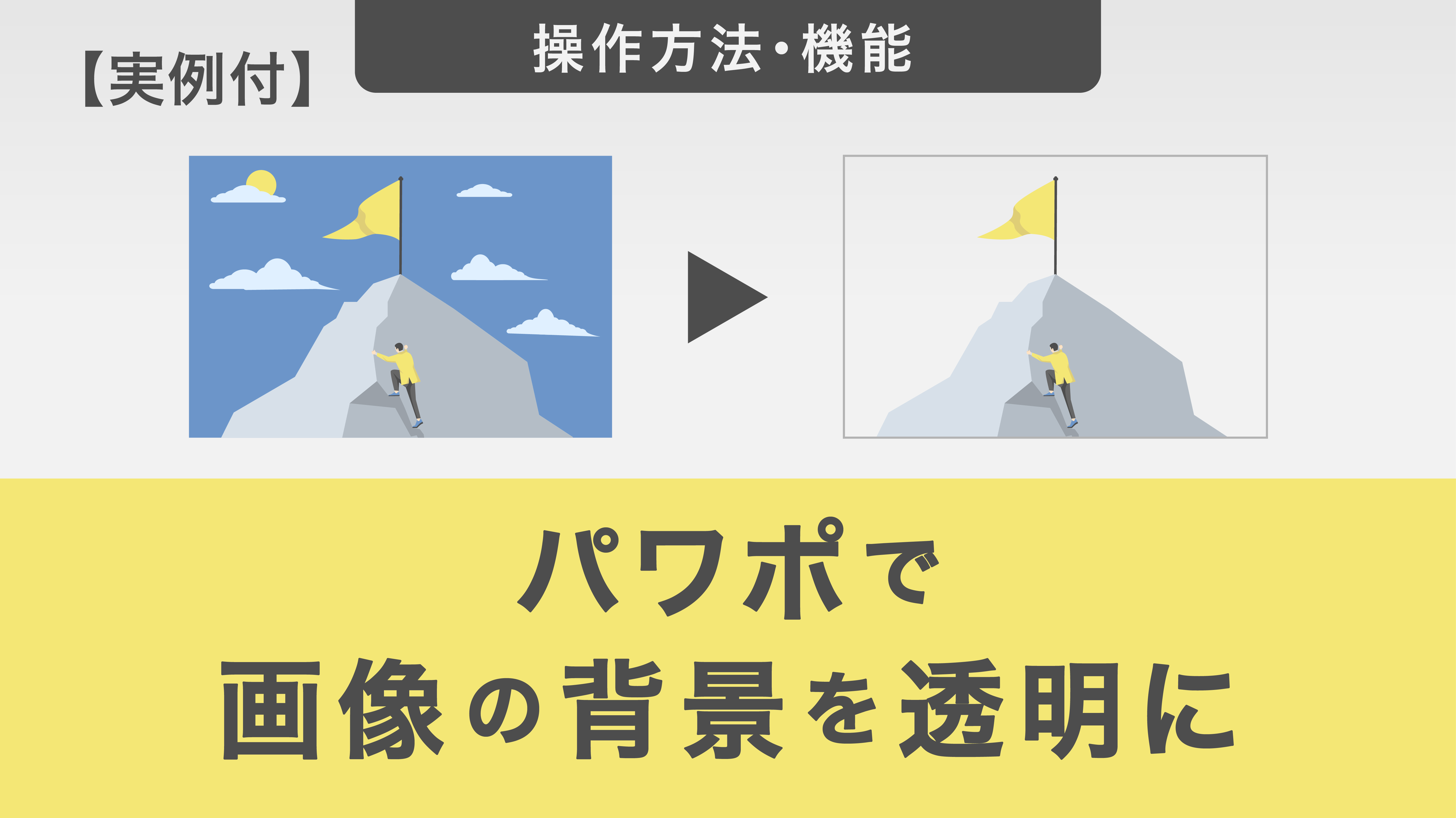 パワポの画像背景透過！専用ソフト不要で一瞬消去する裏ワザ解説