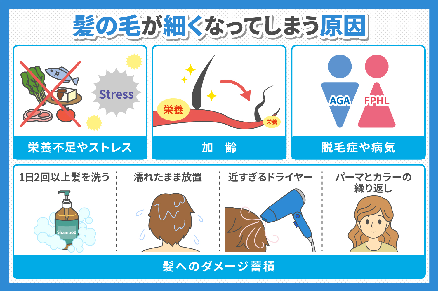 髪が細くなったと感じたら？原因別の改善策と2026年最新ケア
