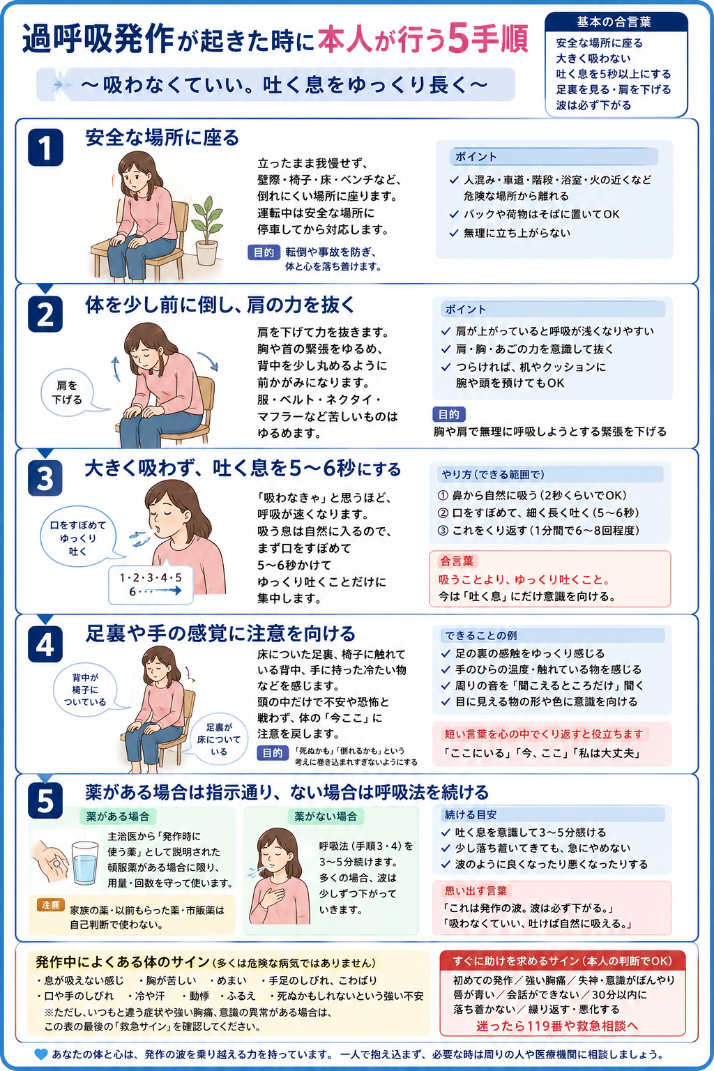 過呼吸のしびれ対処法と紙袋が危険な理由｜正しい治し方