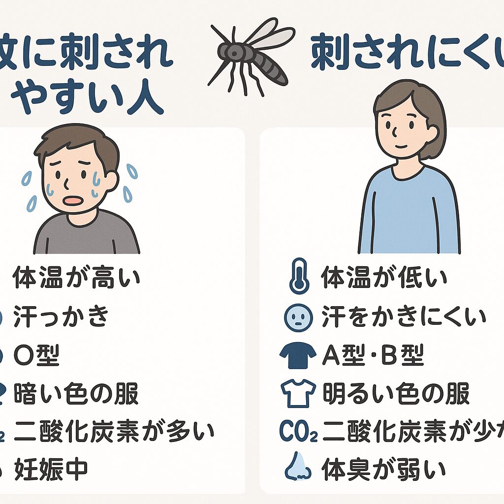 蚊に刺されやすい人には理由があった！専門家が明かす5つの特徴と2026年最新対策