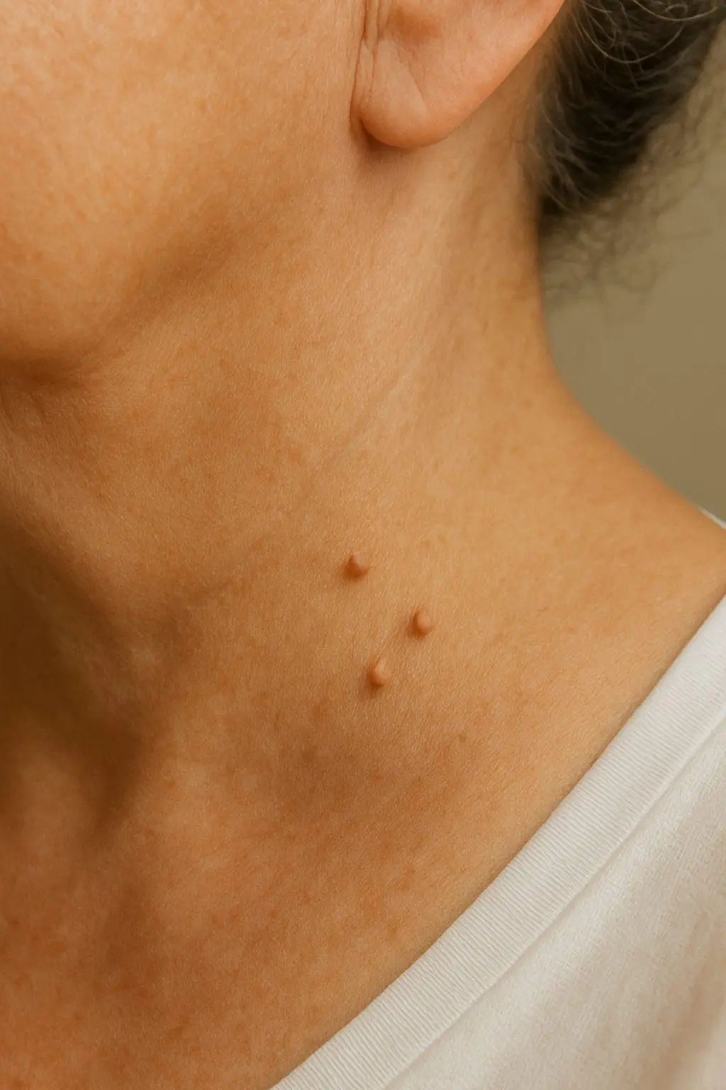 首のブツブツの正体とは？痒みやイボ別の原因と皮膚科治療法