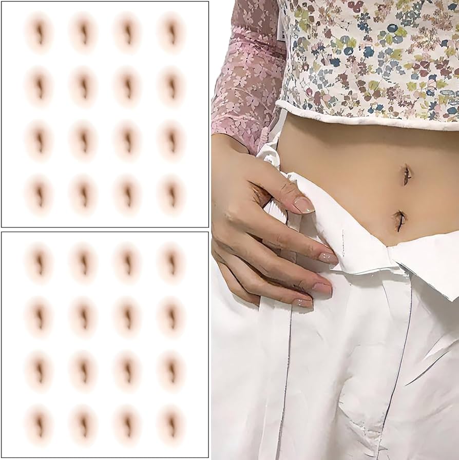 お腹のタトゥーシール人気位置と傷跡隠し！ヨレない貼り方を徹底解説