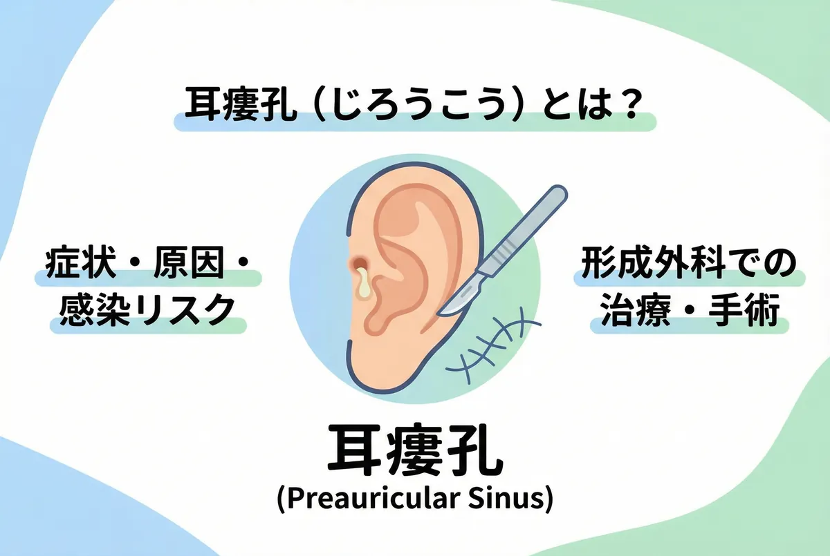 耳瘻孔とは？臭い・腫れの原因と正しい治し方・手術費用を徹底解説