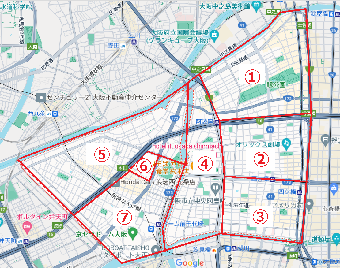 大阪市西区の住みやすさと治安のリアル！家賃相場から水害リスクまで徹底検証