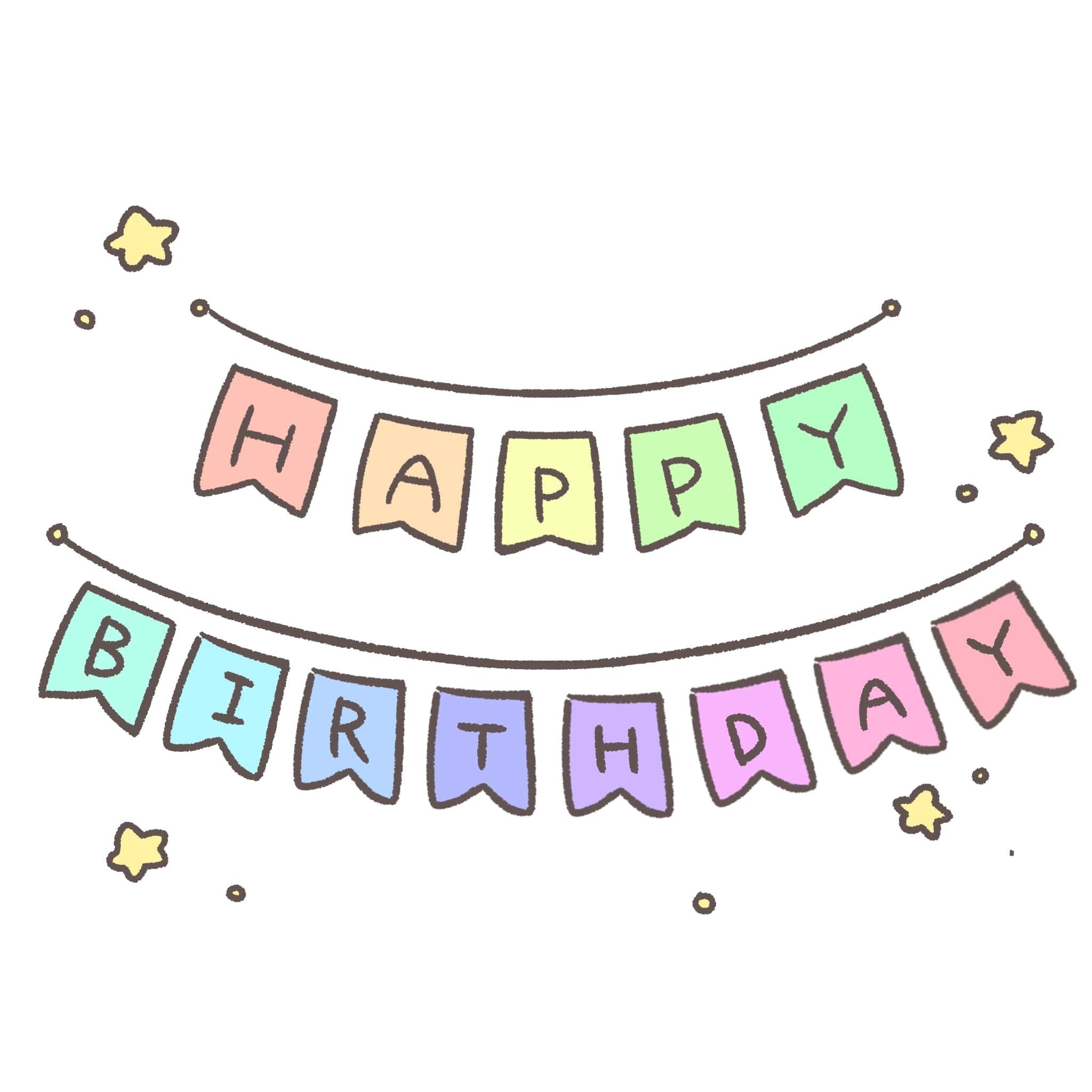 誕生日イラスト手書き無料素材！簡単可愛い描き方とおしゃれカード図案