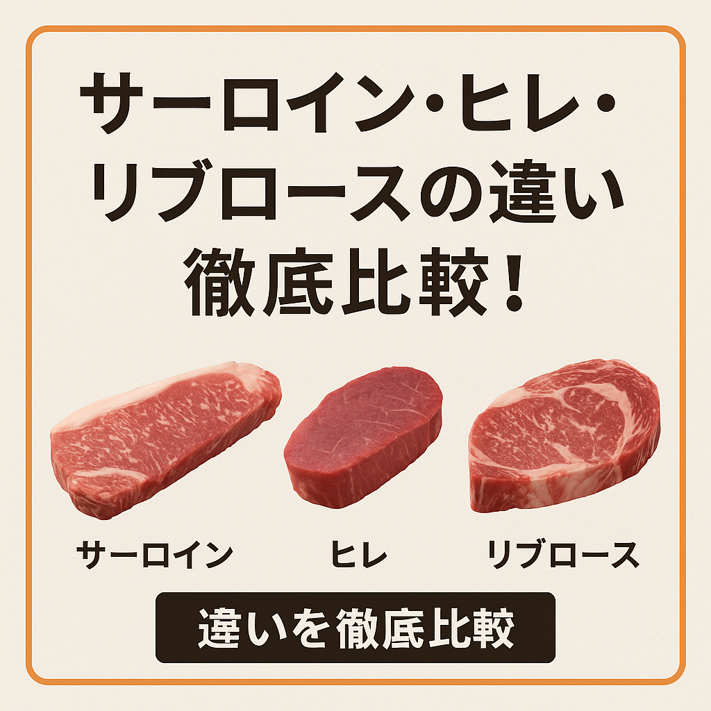 ヒレとロースの違いとは？肉質・カロリー・価格の決定的な差を徹底比較
