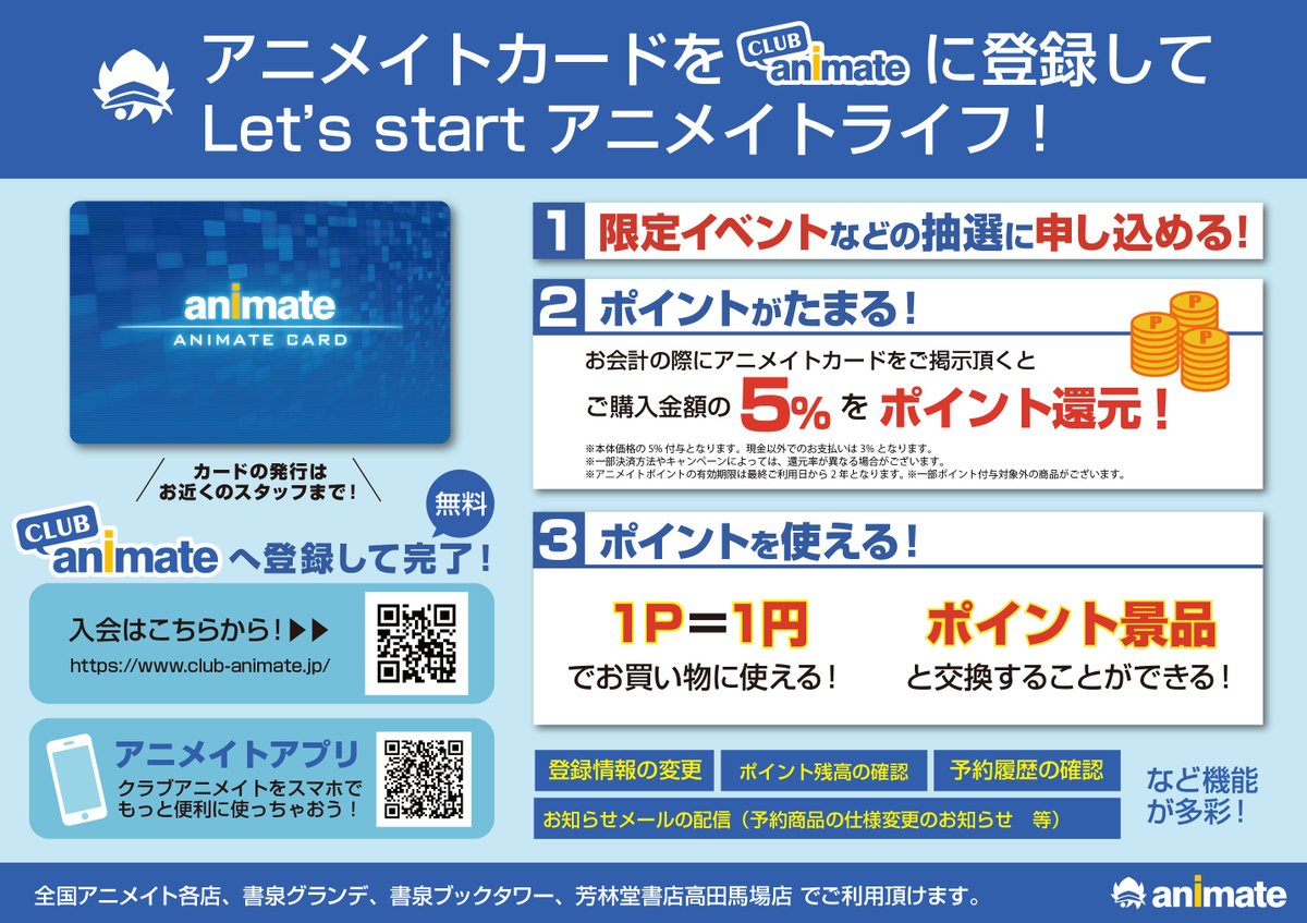 アニメイトポイントの使い道決定版！一番お得な活用術と景品交換