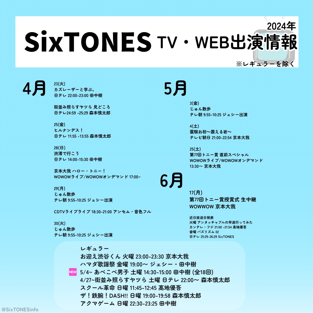 【2026最新】Sixtones出演情報総まとめ！Tv映画と重大発表の真相