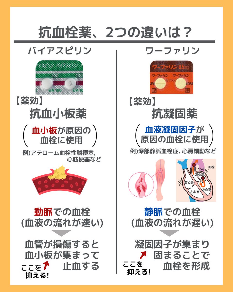 アスピリンとバイアスピリンの違いは？効果と胃の負担・血栓予防の真相