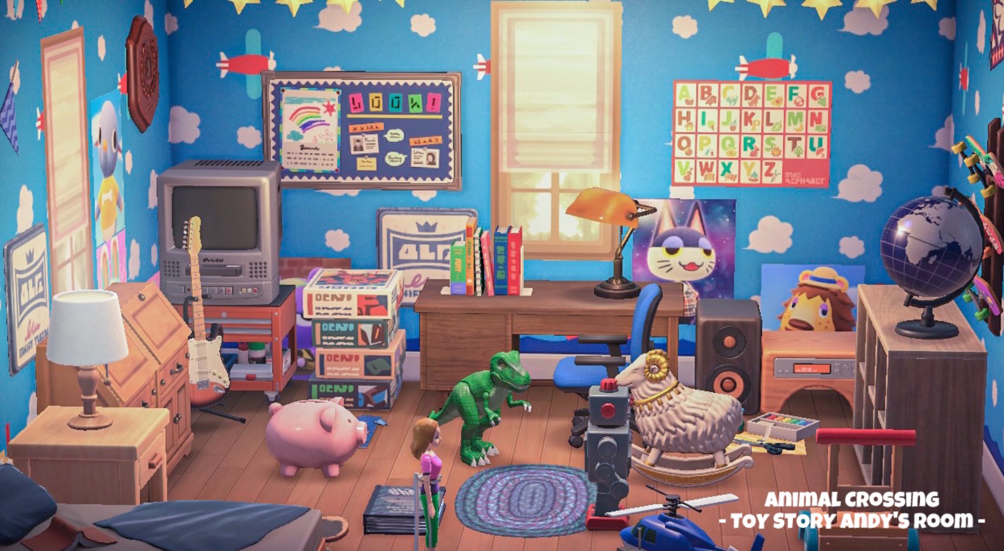トイストーリー『アンディの部屋』の伏線と雲柄壁紙の秘密を徹底解剖