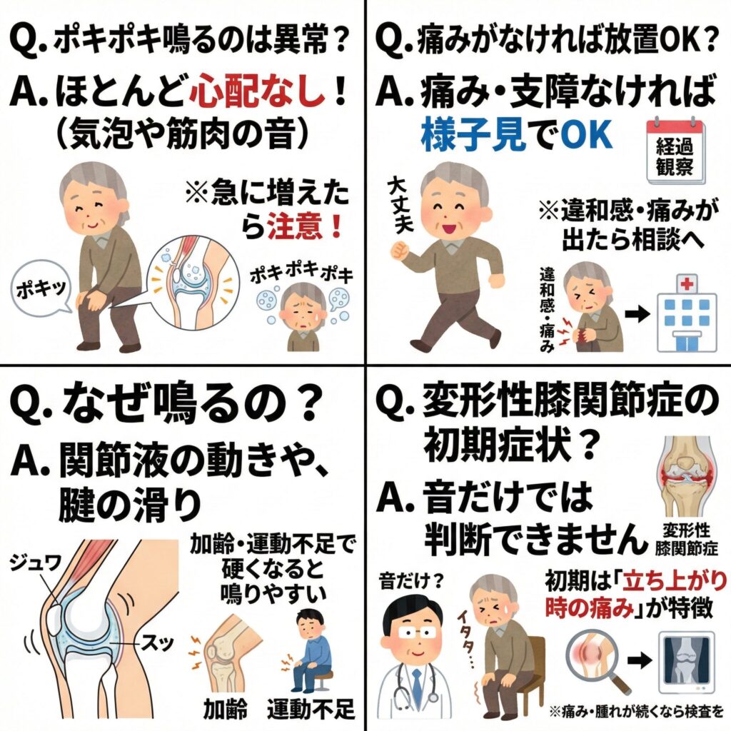 足の関節ポキポキ鳴る原因と放置リスク｜病気のサインと改善法を徹底解説