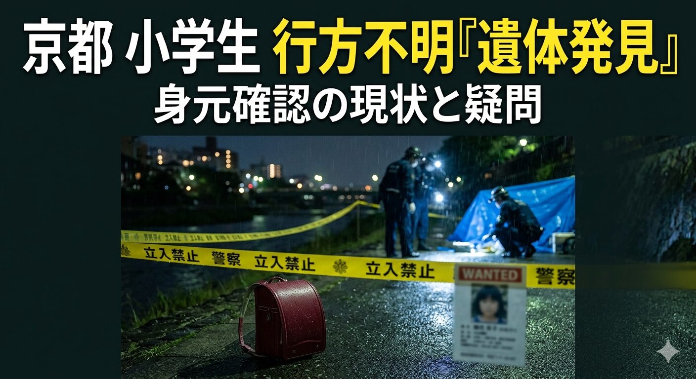 京都・小学生行方不明事件の真相とは？消えた足取りと最新捜査の全貌