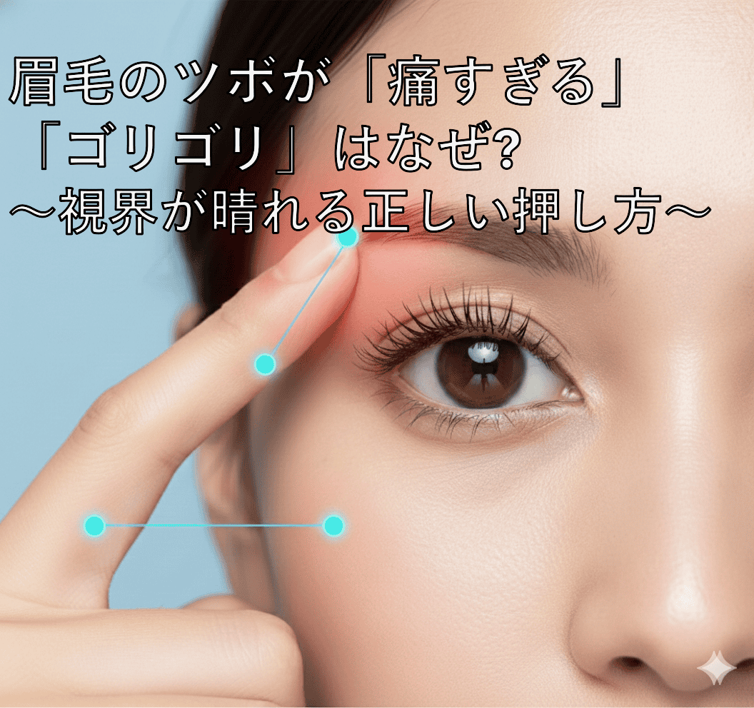 眉毛を押すと痛い原因とは？場所別の見分け方と危険なサインを徹底解説