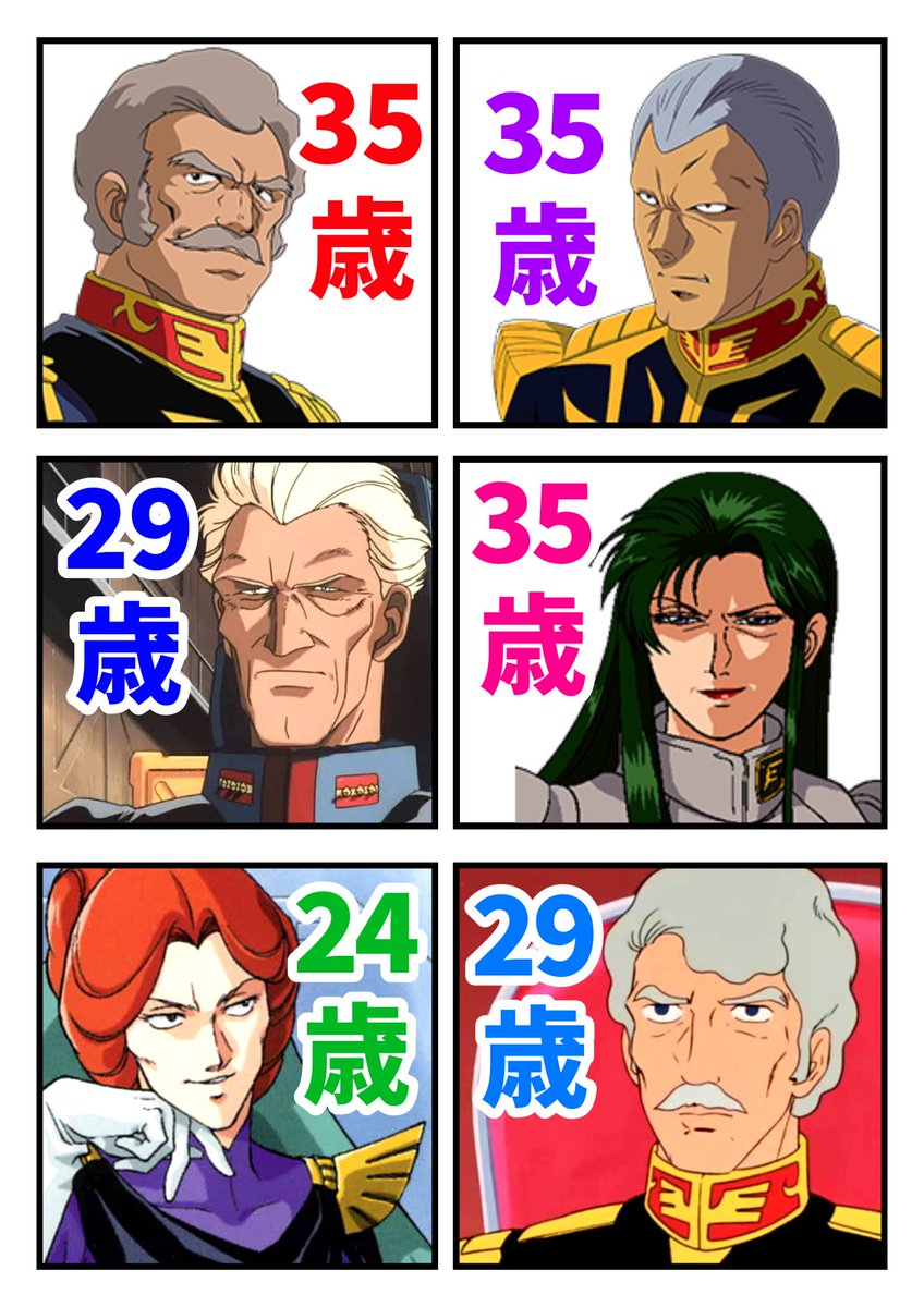 シャアの年齢推移徹底検証！20歳の一年戦争から逆シャア34歳の真実まで
