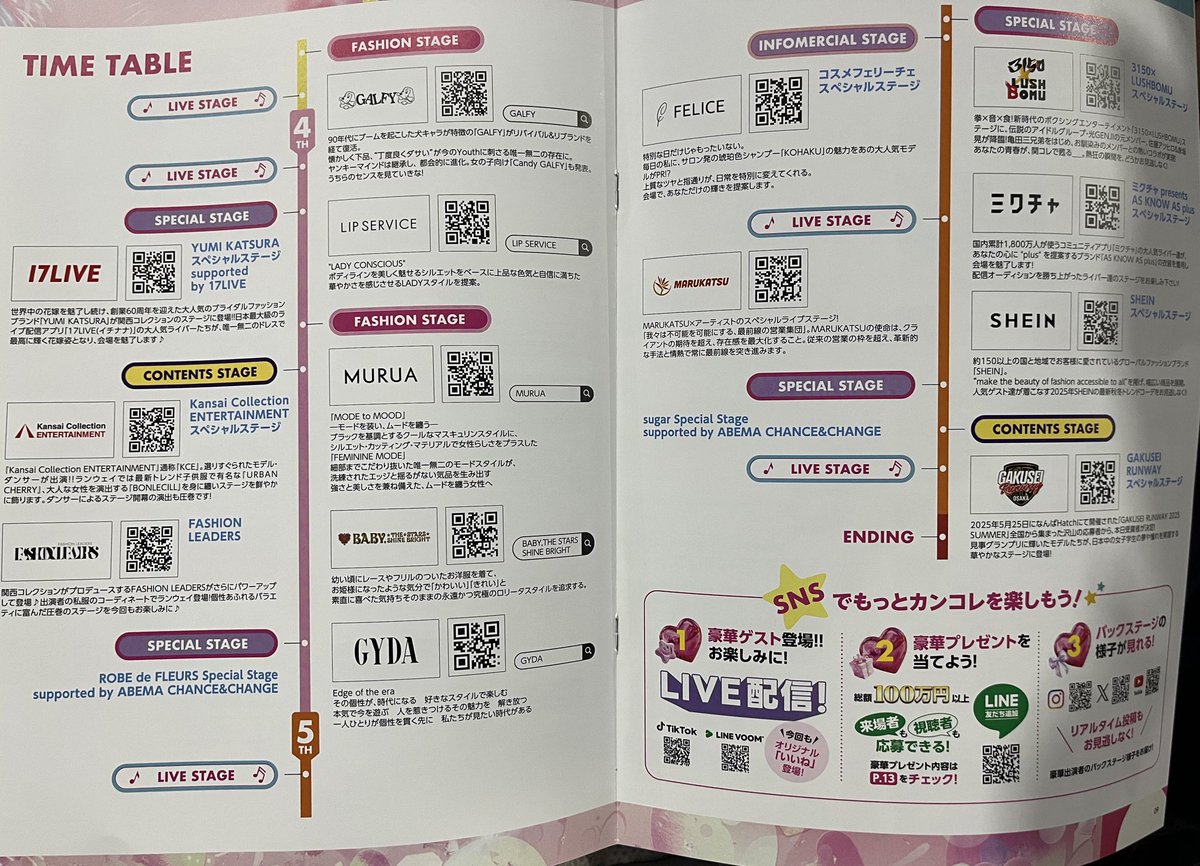 関西コレクション2026タイムテーブル速報！出演順と配信完全ガイド