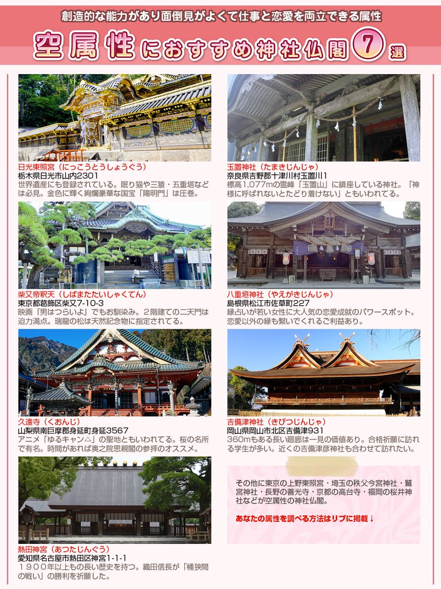 実は逆効果も？空属性パワースポット相性表と運気劇的一変の最強神社