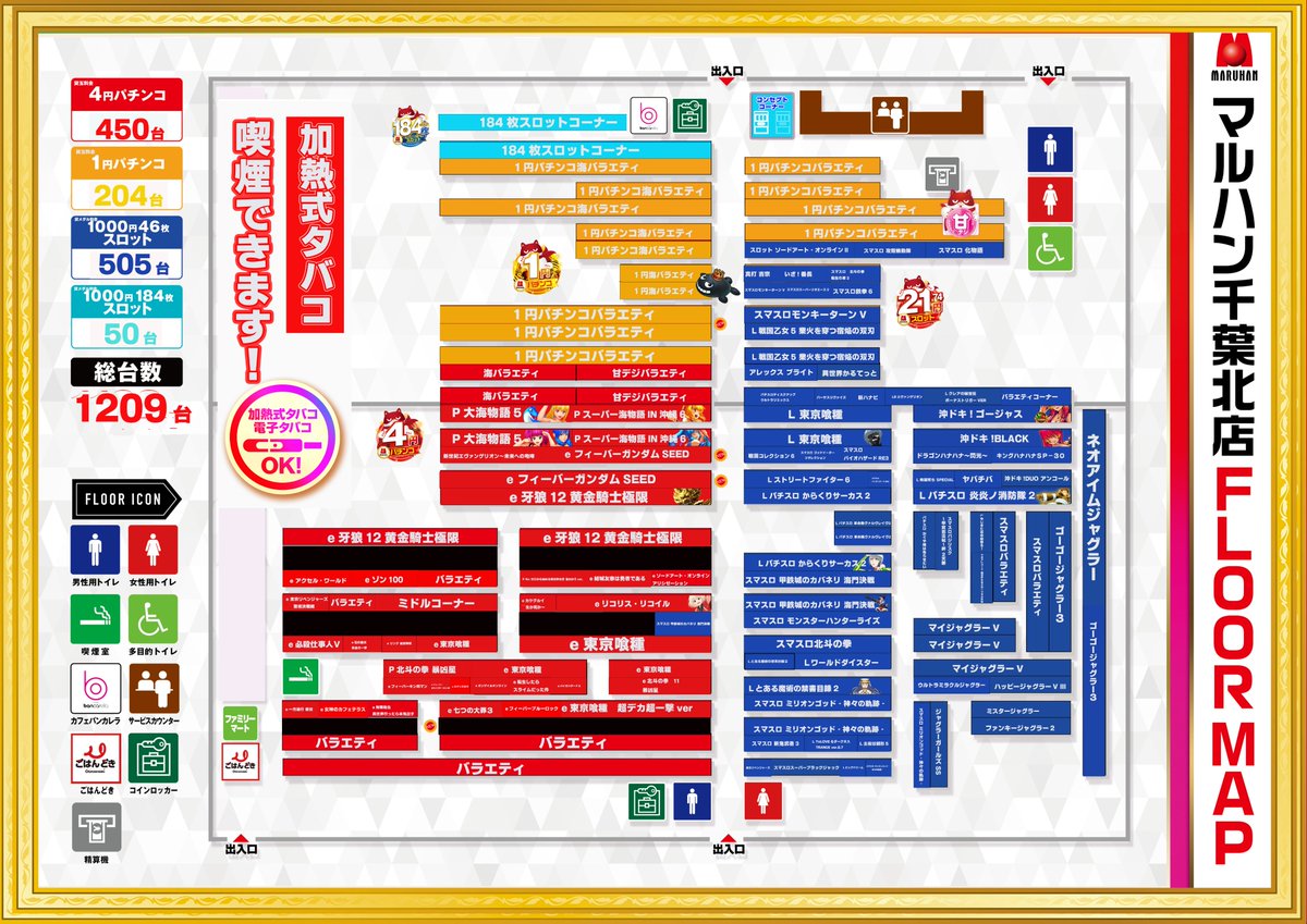 マルハン千葉北店の出玉傾向と7のつく日を徹底検証！勝率を左右する真相