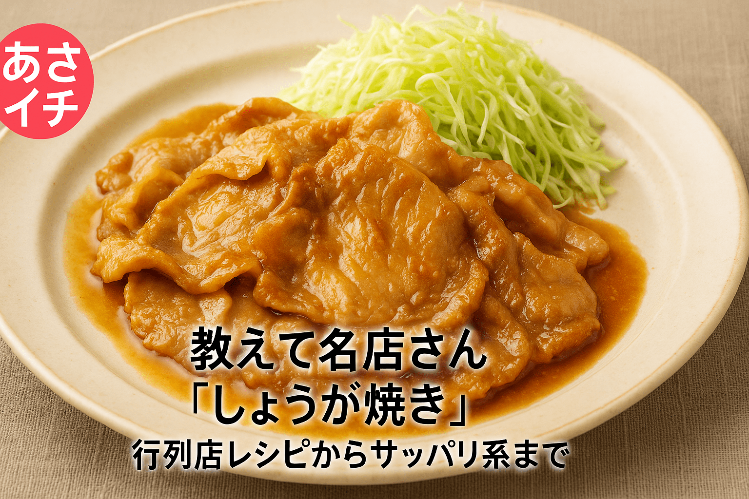 あさイチ流の極上生姜焼き！肉が劇的に柔らかくなる黄金比と裏技