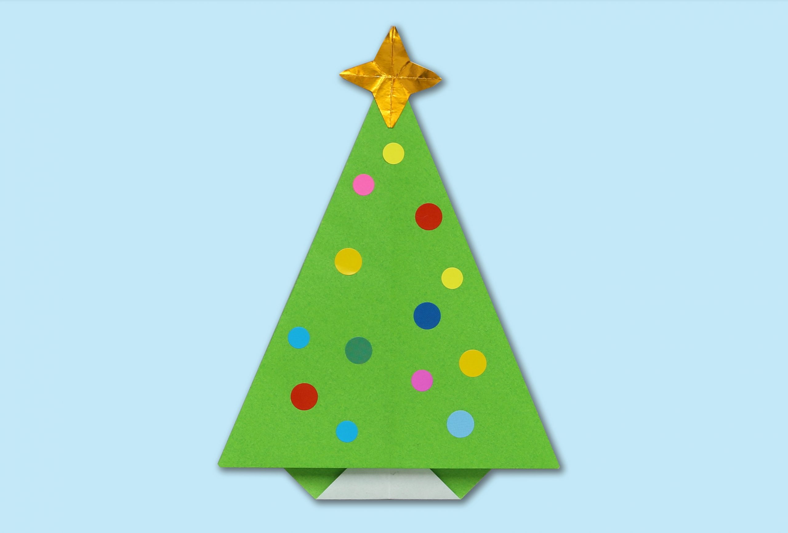 折り紙1枚で自立！立体クリスマスツリーの作り方と2026年人気飾り