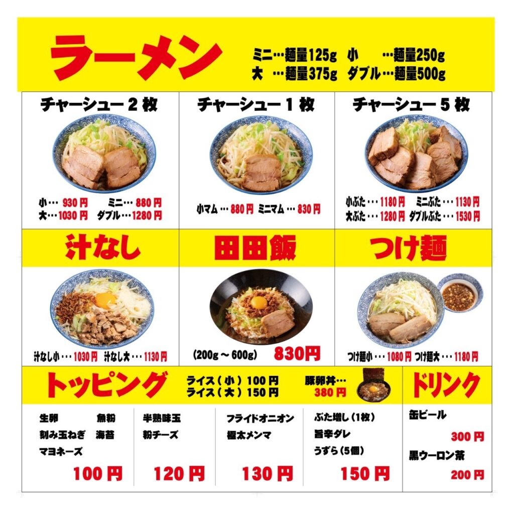 八王子二郎系「田田松木店」完全攻略！コール手順と混雑・駐車場情報