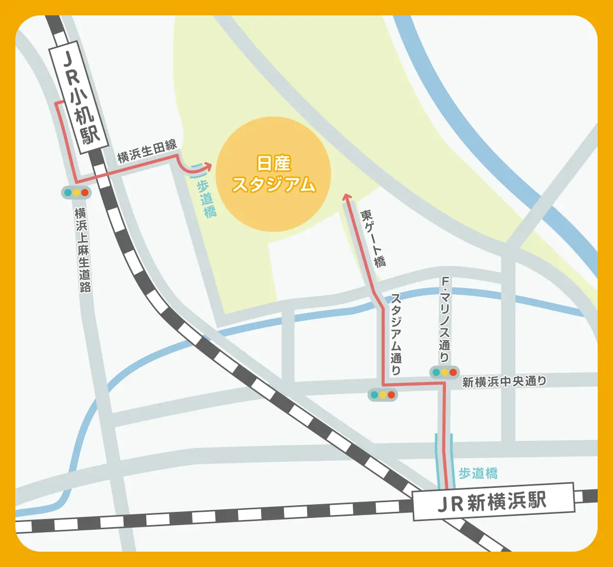 日産スタジアムから新横浜駅へ徒歩14分は嘘？ライブ帰り混雑の真相