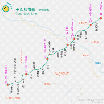 【画像あり】 田園 都市 線 路線 図 話題のバズ動画・画像 #964