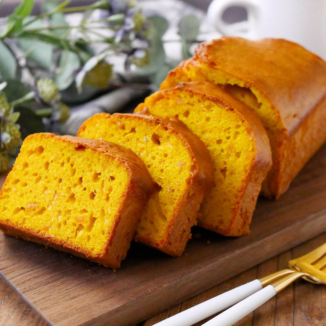 なぜパサつかない？Hmかぼちゃパウンドケーキ劇的しっとり黄金比