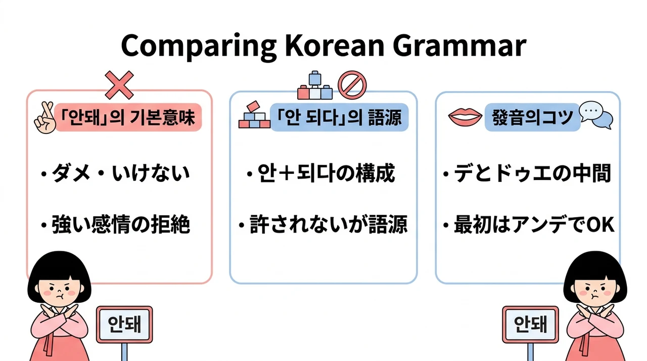 韓ドラ頻出の韓国語「アンデ」の真意とハジマとの違いを徹底解剖