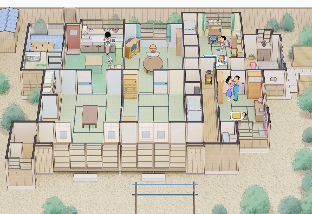 サザエさんの間取りを徹底解剖！世田谷の一等地に建つ平屋の資産価値