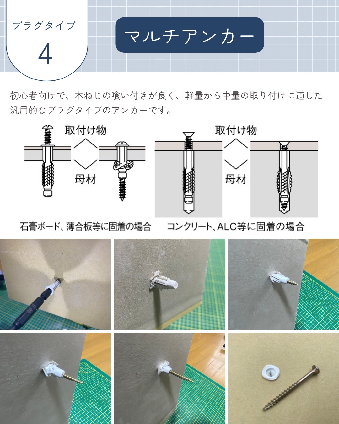 石膏ボードアンカーの正しい使い方｜失敗ゼロの選び方とプロの固定術