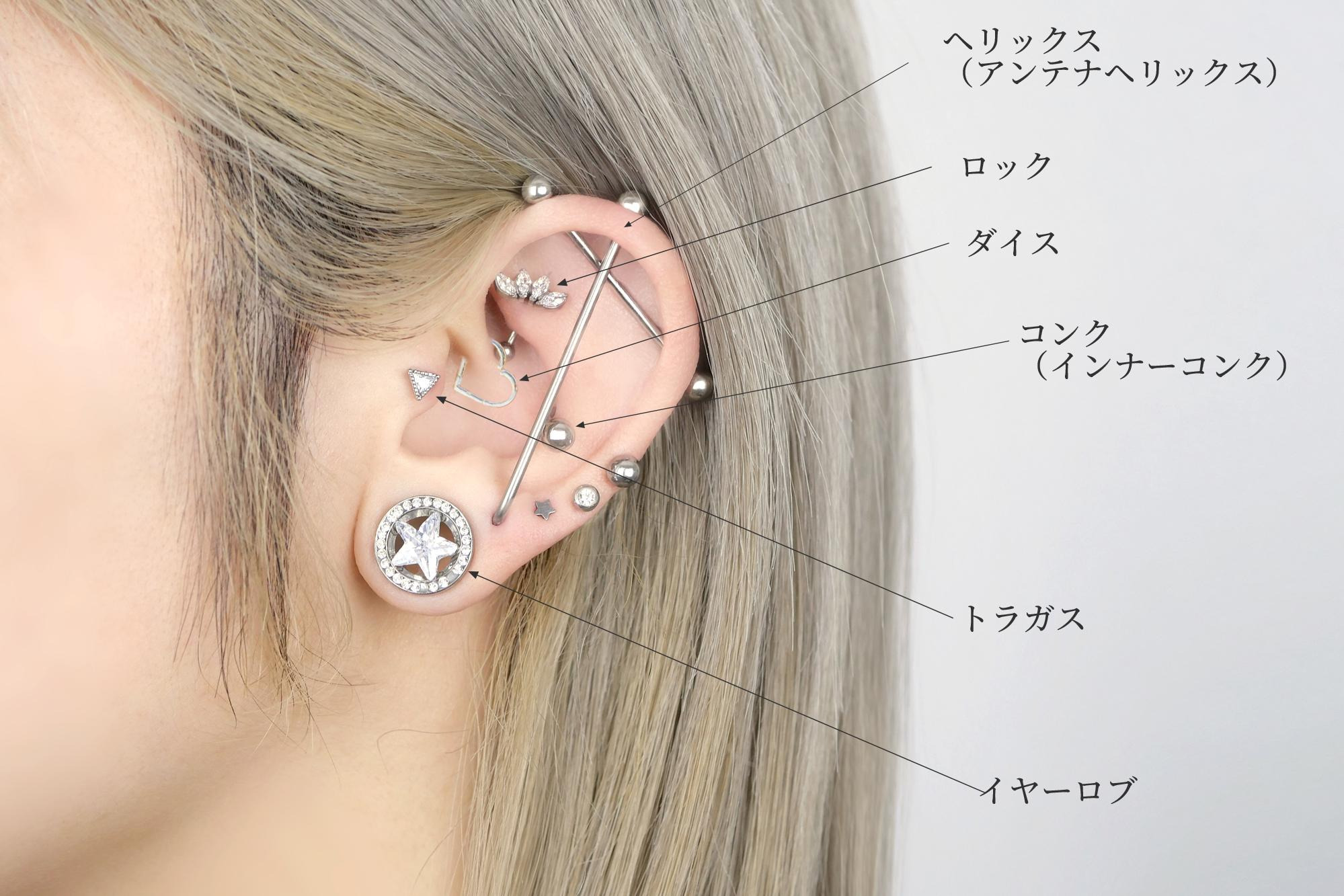 軟骨ピアスの痛くない位置はある？部位別ランキングと開け方の真相