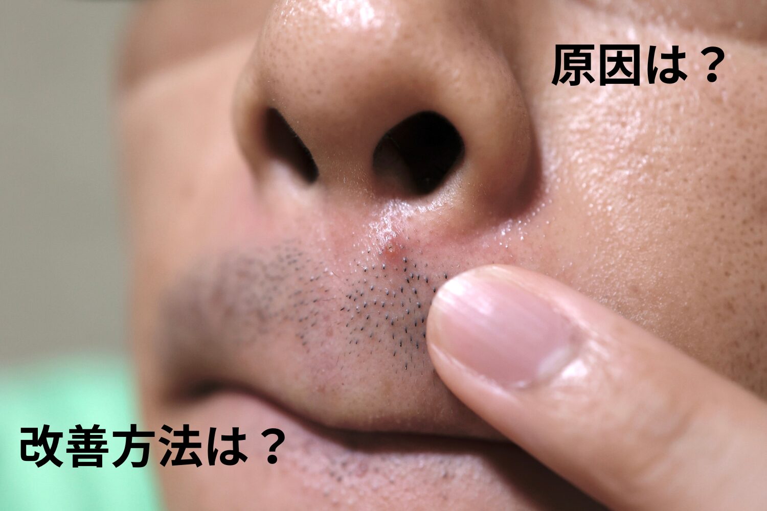 鼻下ニキビが痛い原因と治し方｜危険な面疔の見分け方を徹底解説