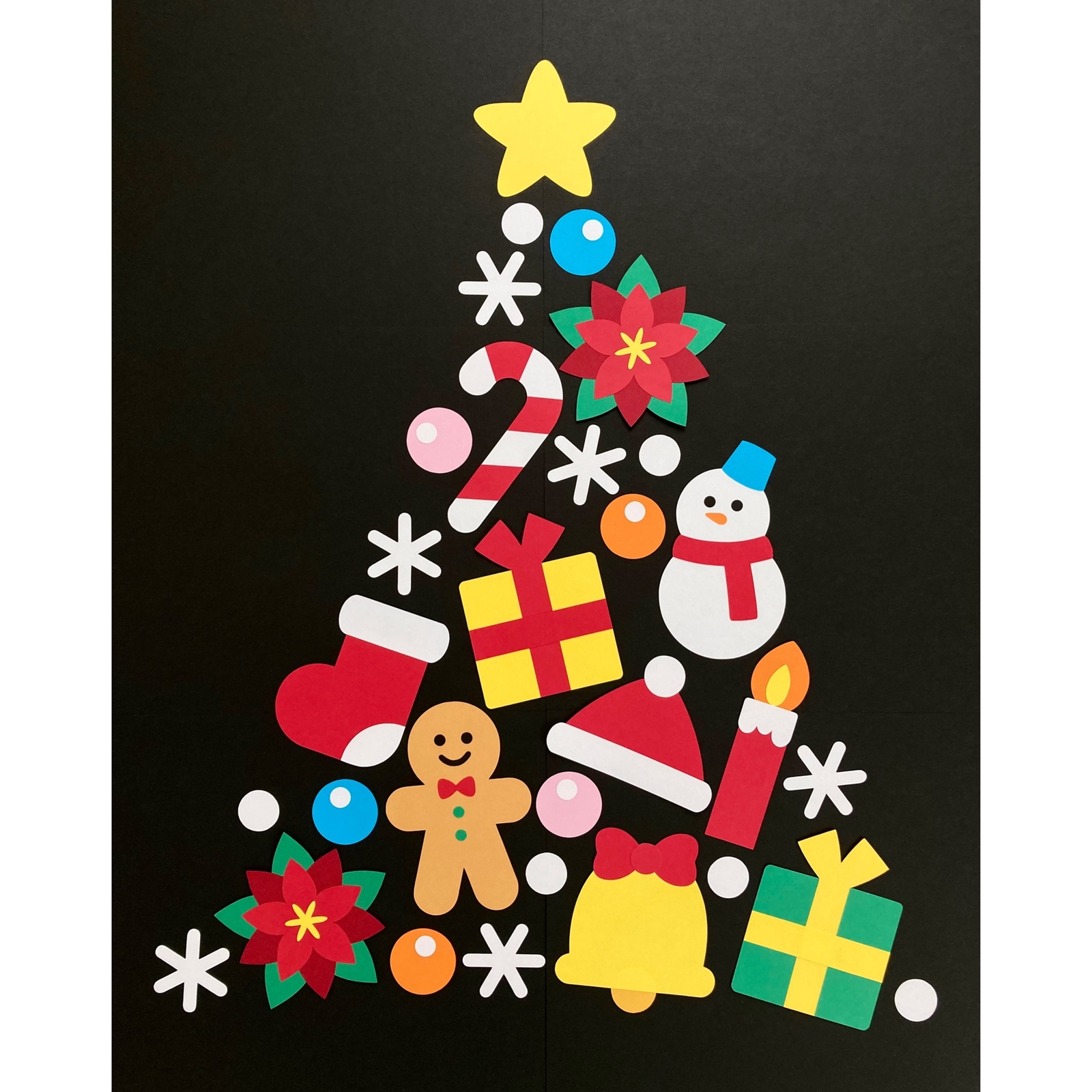 クリスマスの壁面飾り決定版！100均と無料型紙でプロ級に映える裏技