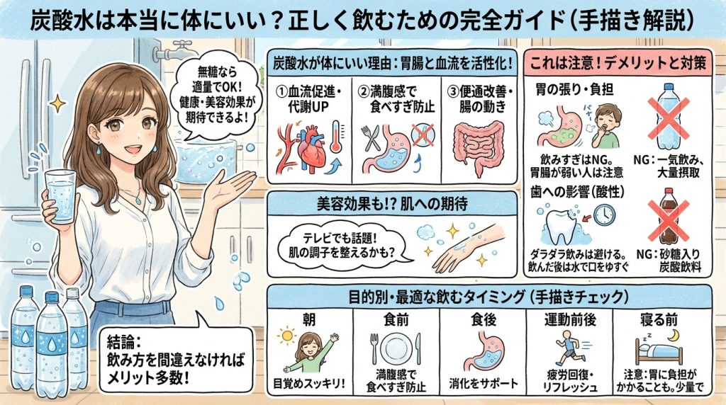 【徹底調査】 炭酸 水 飲む 効果 肌 2026年最新プロフィール #793