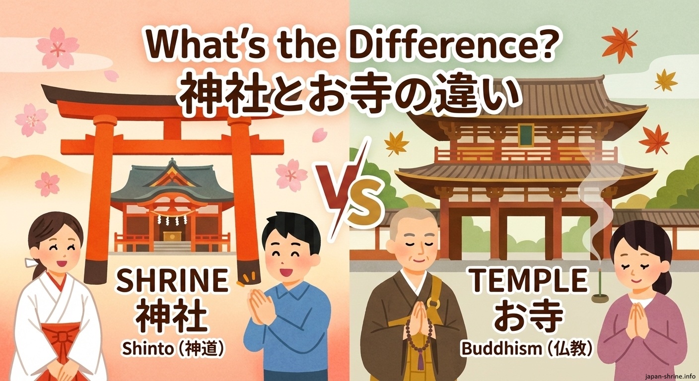 神社とお寺の決定的な違いとは？作法や見分け方の真相を徹底解説