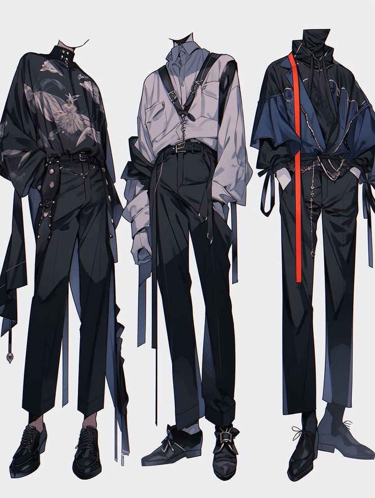 かっこいい男性服イラストの極意！プロの構造表現と配色テクニック