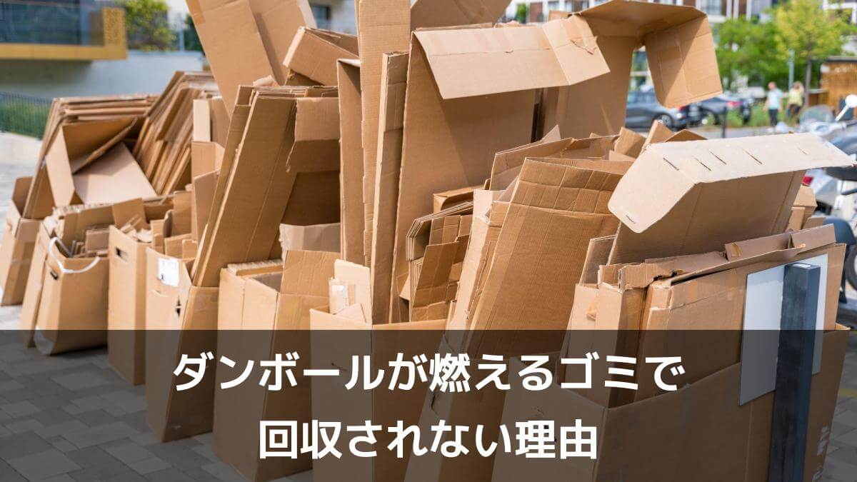 ダンボールは燃えるゴミに出せる？自治体ルールと正しい捨て方の真相