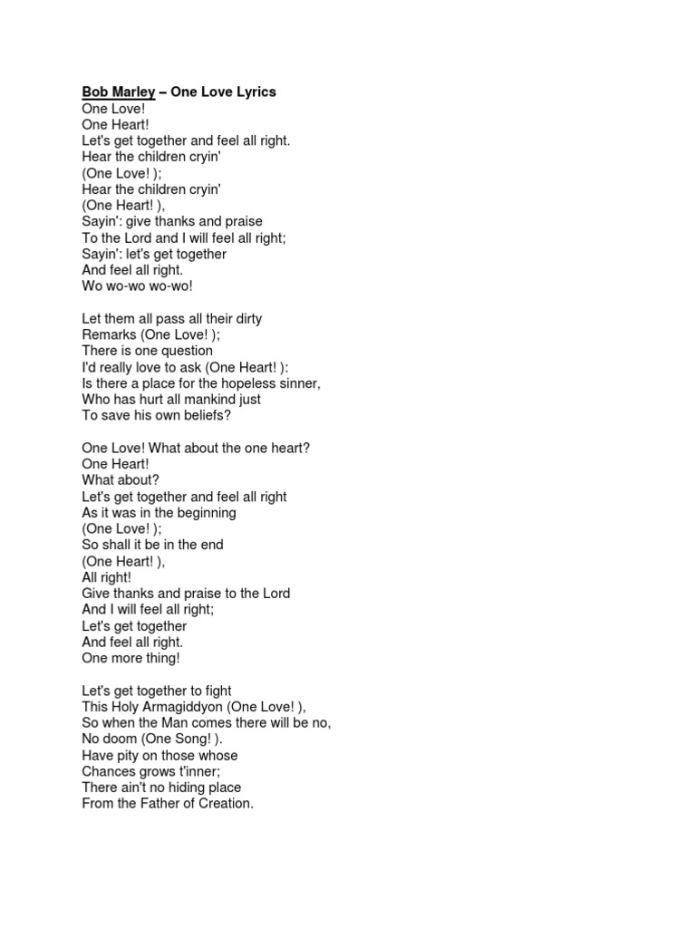 ボブ・マーリー『ワンラブ』歌詞の真実｜名曲に秘めた祈りと全和訳