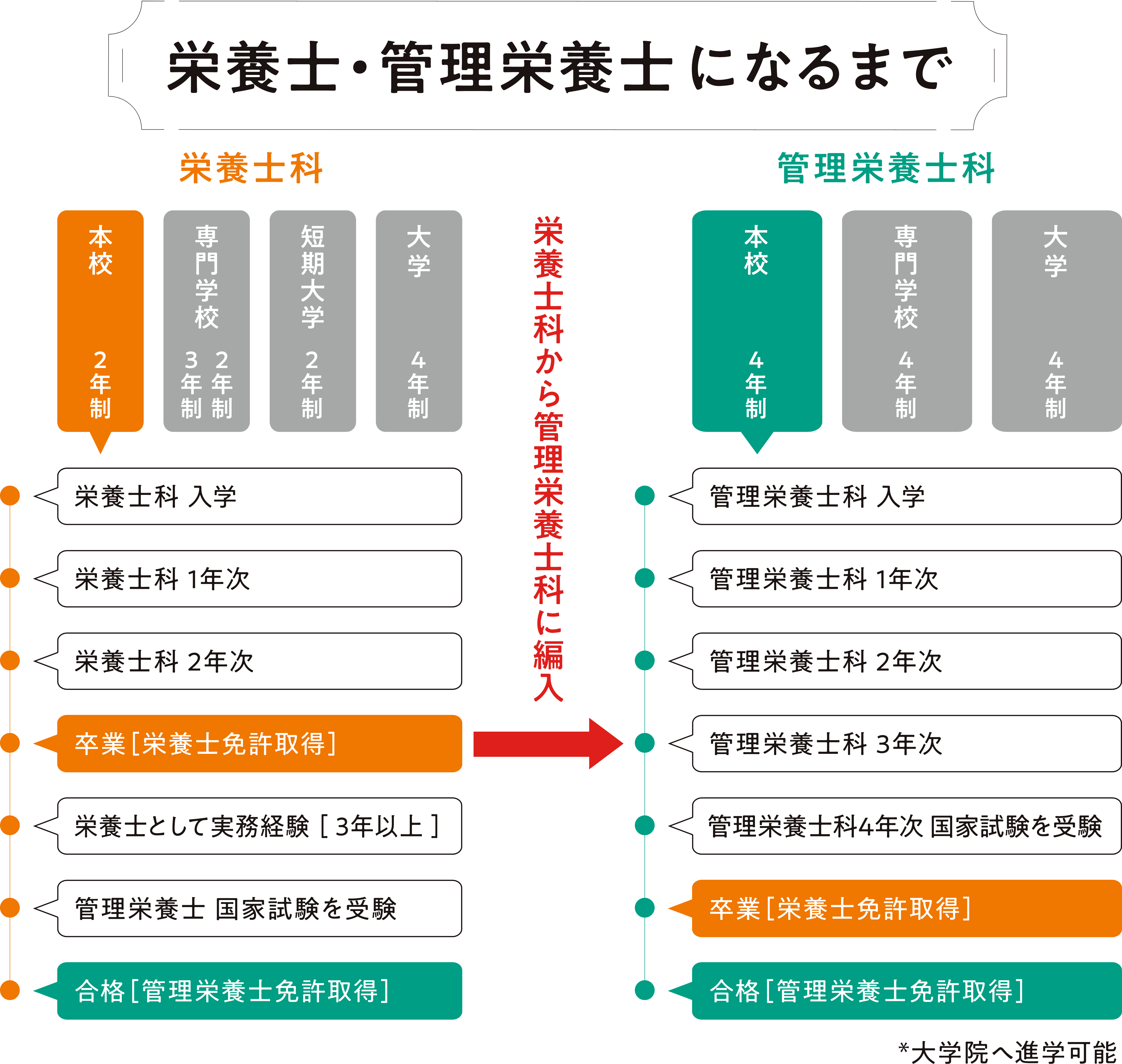 栄養士と管理栄養士の決定的な違いは？年収格差や難易度を徹底比較