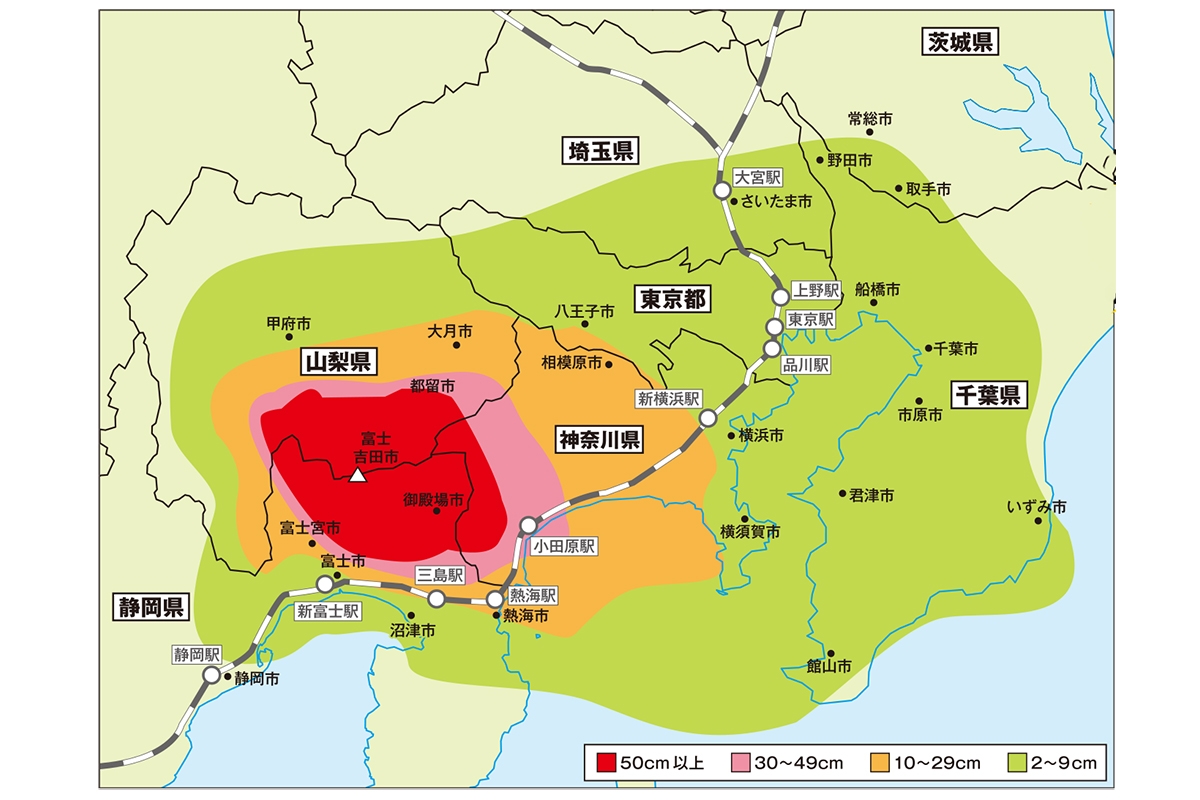 富士山噴火ハザードマップの衝撃｜改定で判明した首都圏降灰の真実