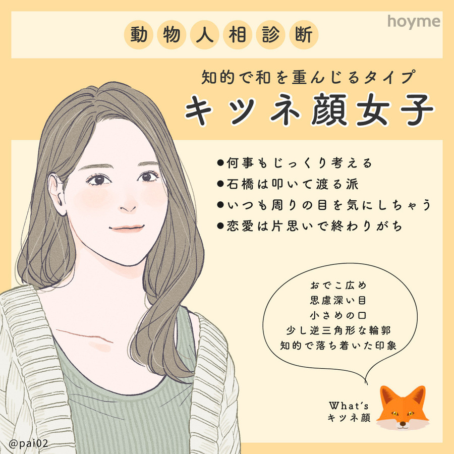 キツネ顔とは？特徴と猫顔・犬顔との違い＆診断基準を徹底解明