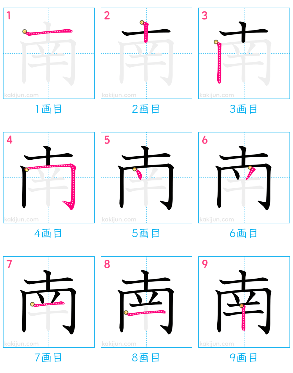 漢字「南」の書き順完全解説！大人も間違える3画目の真実と美文字の極意